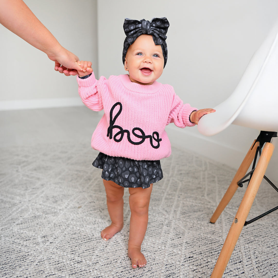 Ash Black Leopard HEADWRAP - Gigi and Max