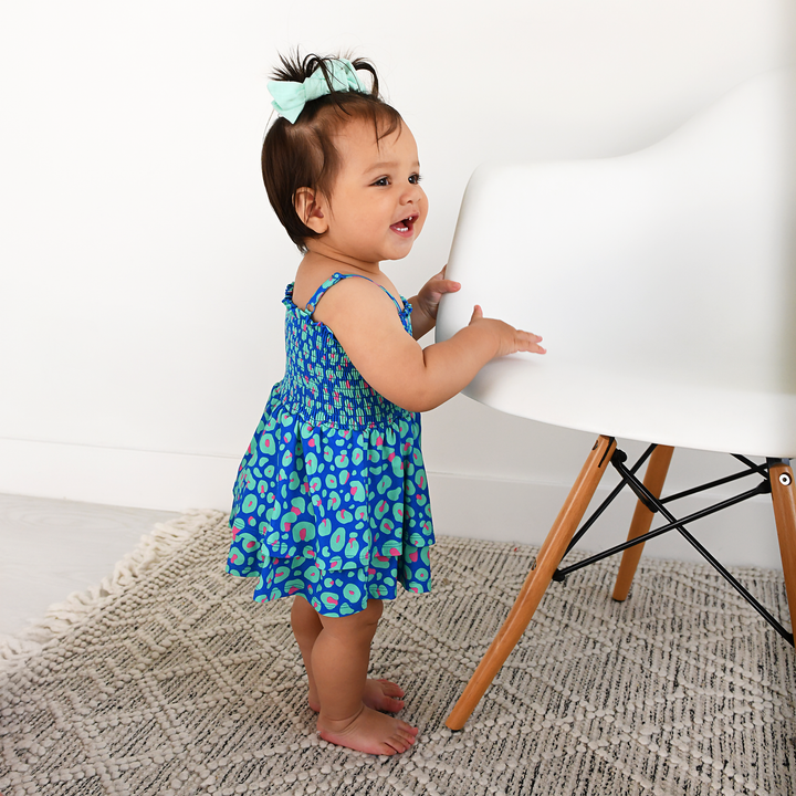 Miley Leopard SMOCKED TIERED TUTU - Gigi and Max