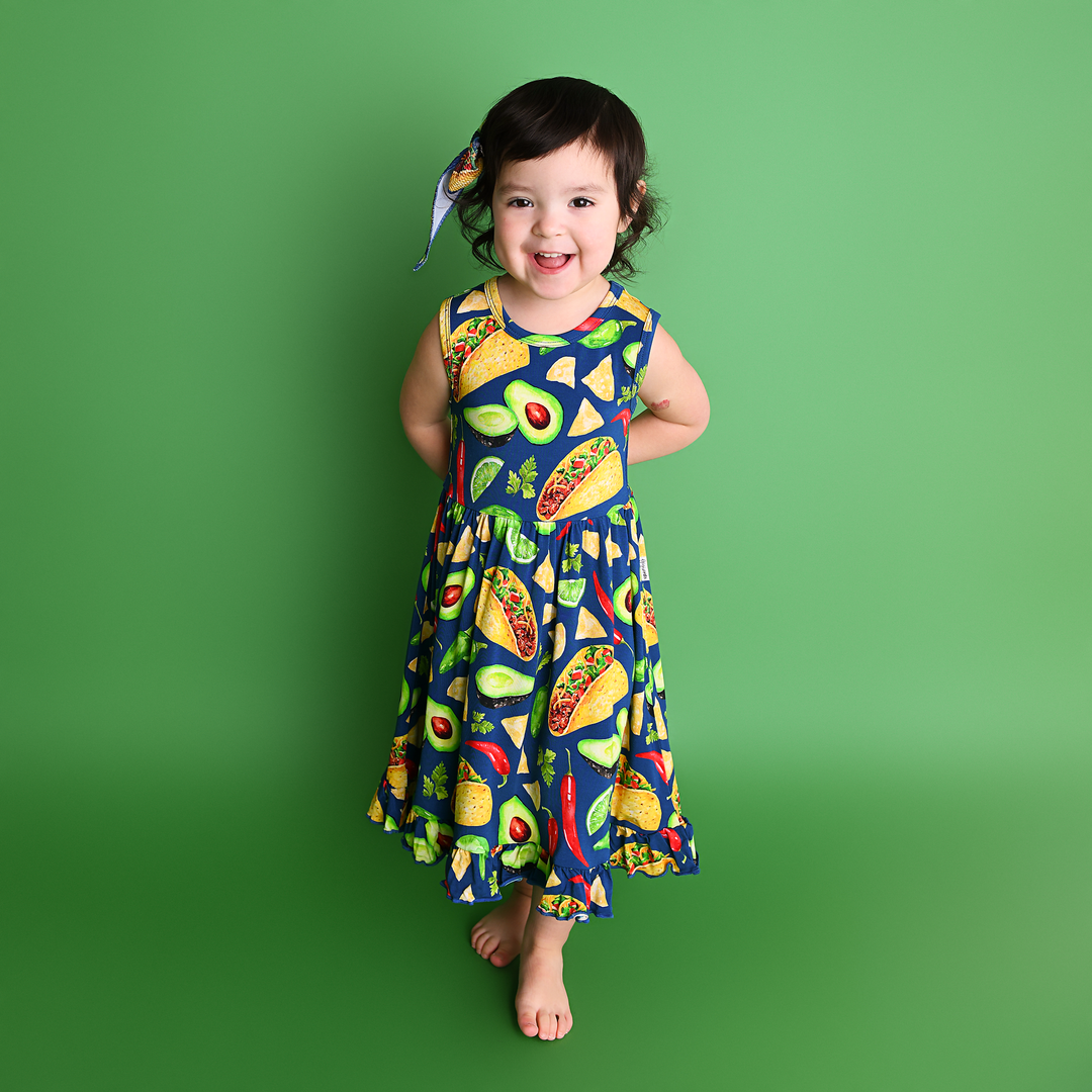 Javier TANK RUFFLE TWIRL DRESS - Gigi and Max