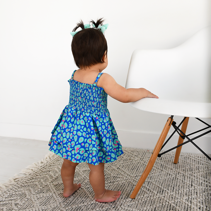 Miley Leopard SMOCKED TIERED TUTU - Gigi and Max