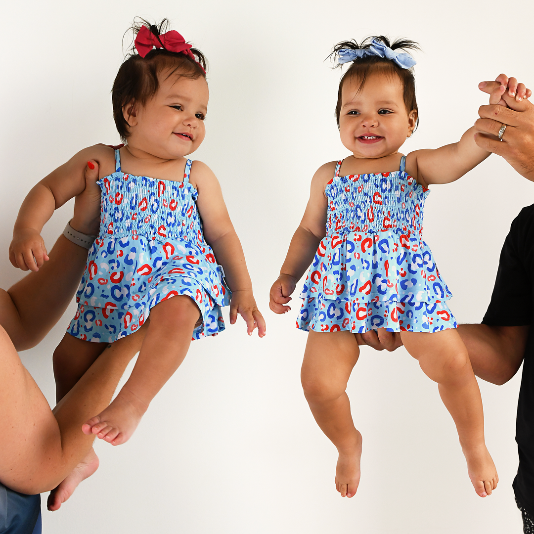 Kinsley Leopard SMOCKED TIERED TUTU - Gigi and Max