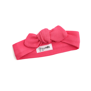 Raspberry Waffle TOPKNOT HEADBAND - Gigi and Max