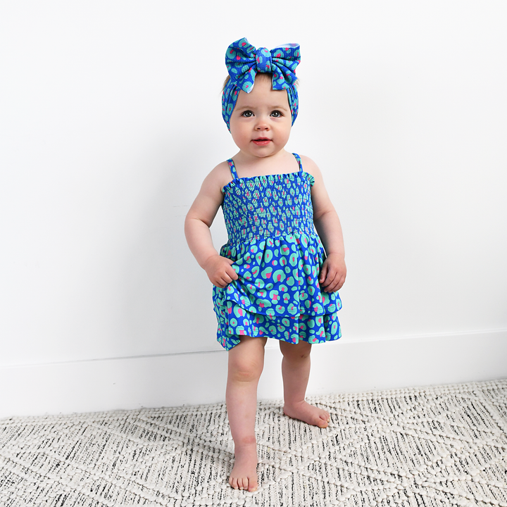 Miley Leopard SMOCKED TIERED TUTU - Gigi and Max