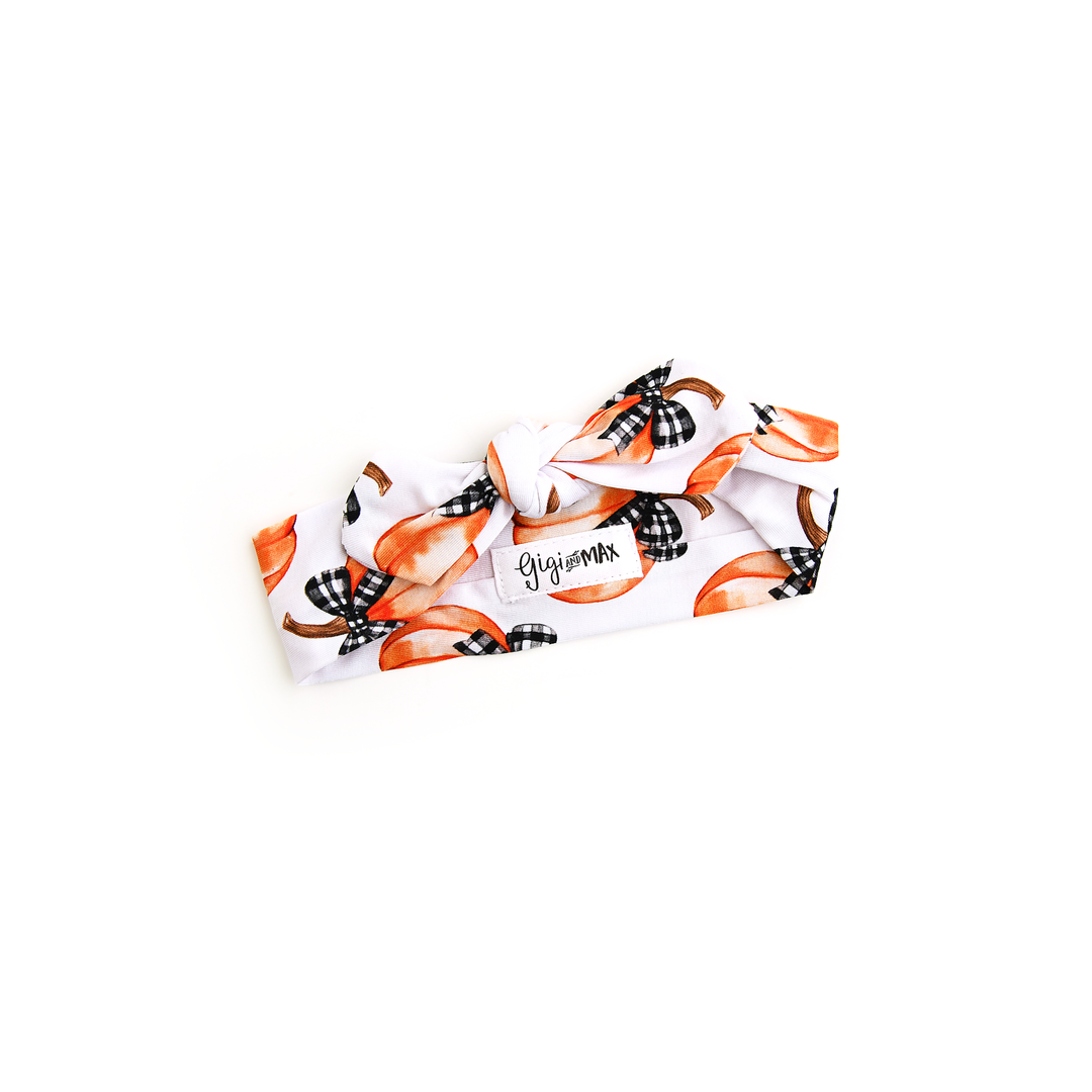 Lilith Pumpkins TOPKNOT HEADBAND - Gigi and Max