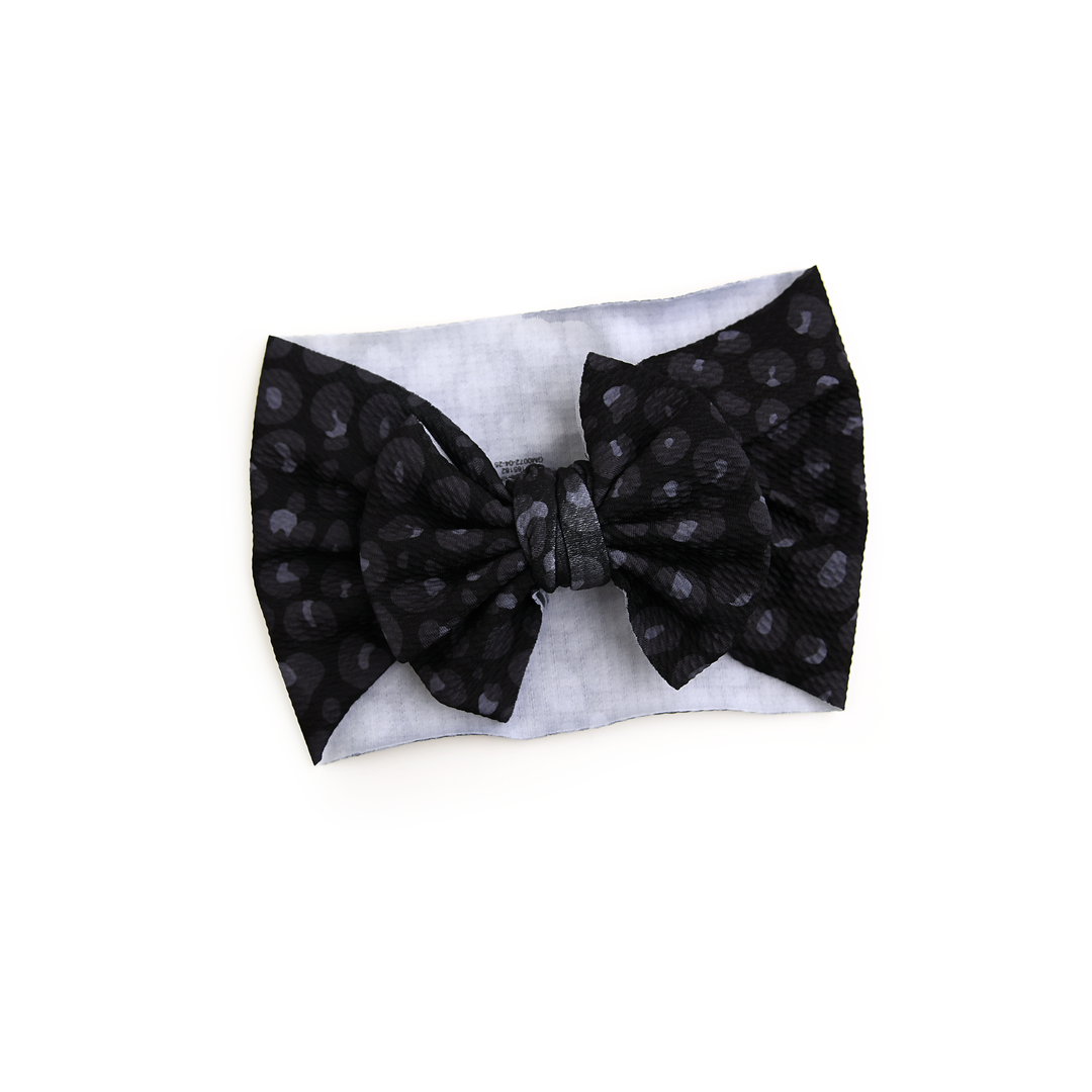 Ash Black Leopard HEADWRAP - Gigi and Max