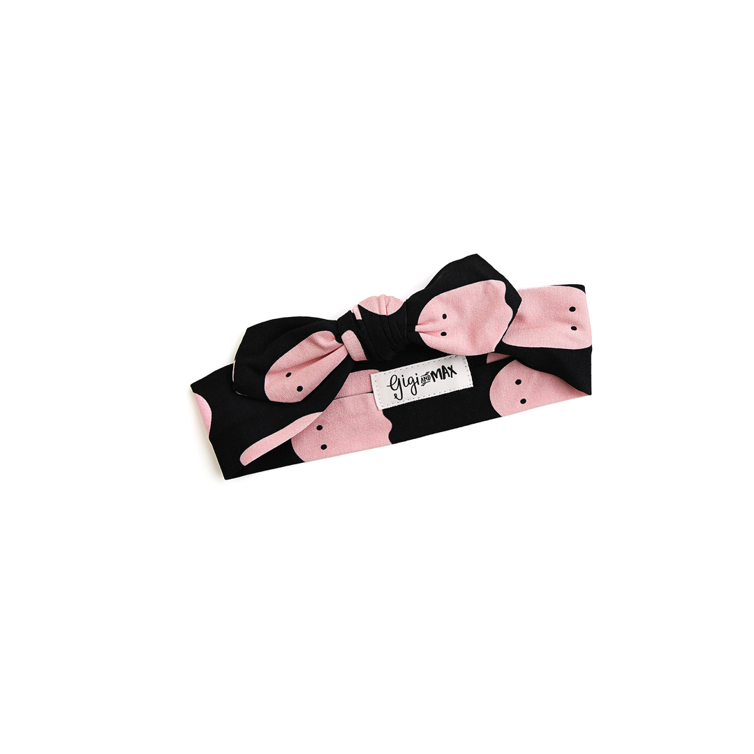 Shade Black Ghost TOPKNOT HEADBAND - Gigi and Max