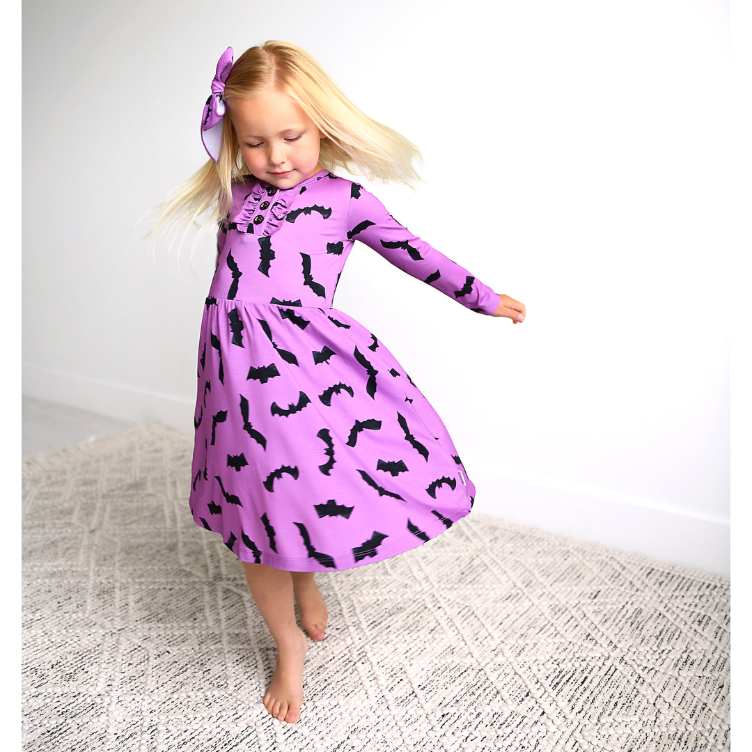 Echo Purple Bats TUTU DRESS - Gigi and Max