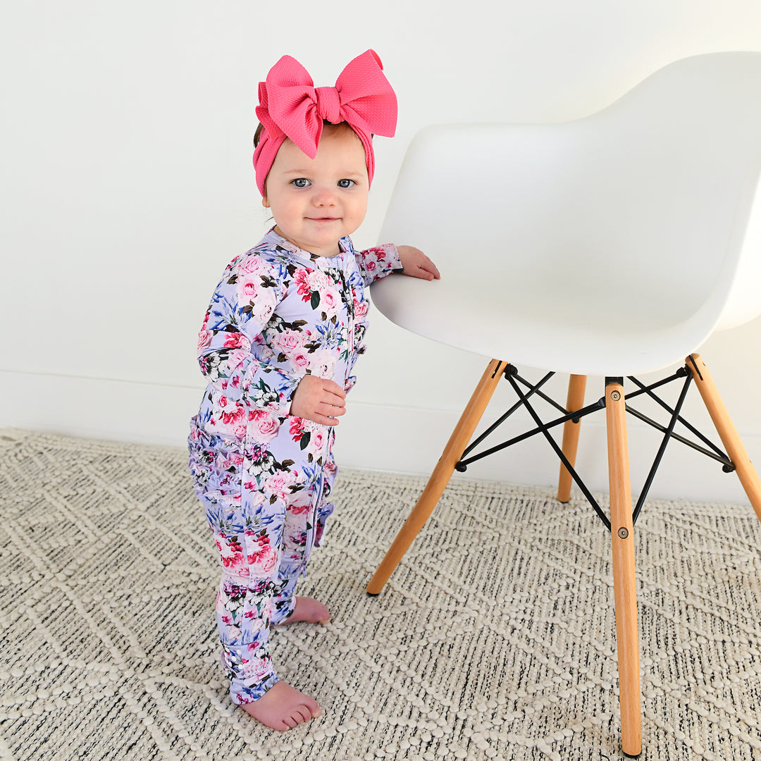 Emerson Floral RUFFLE ZIP - Gigi and Max