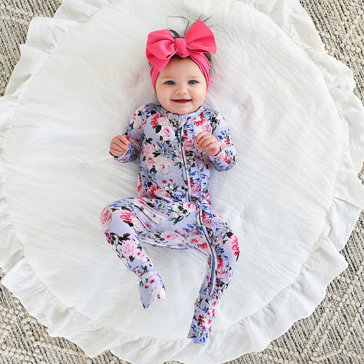 Emerson Floral RUFFLE ZIP - Gigi and Max