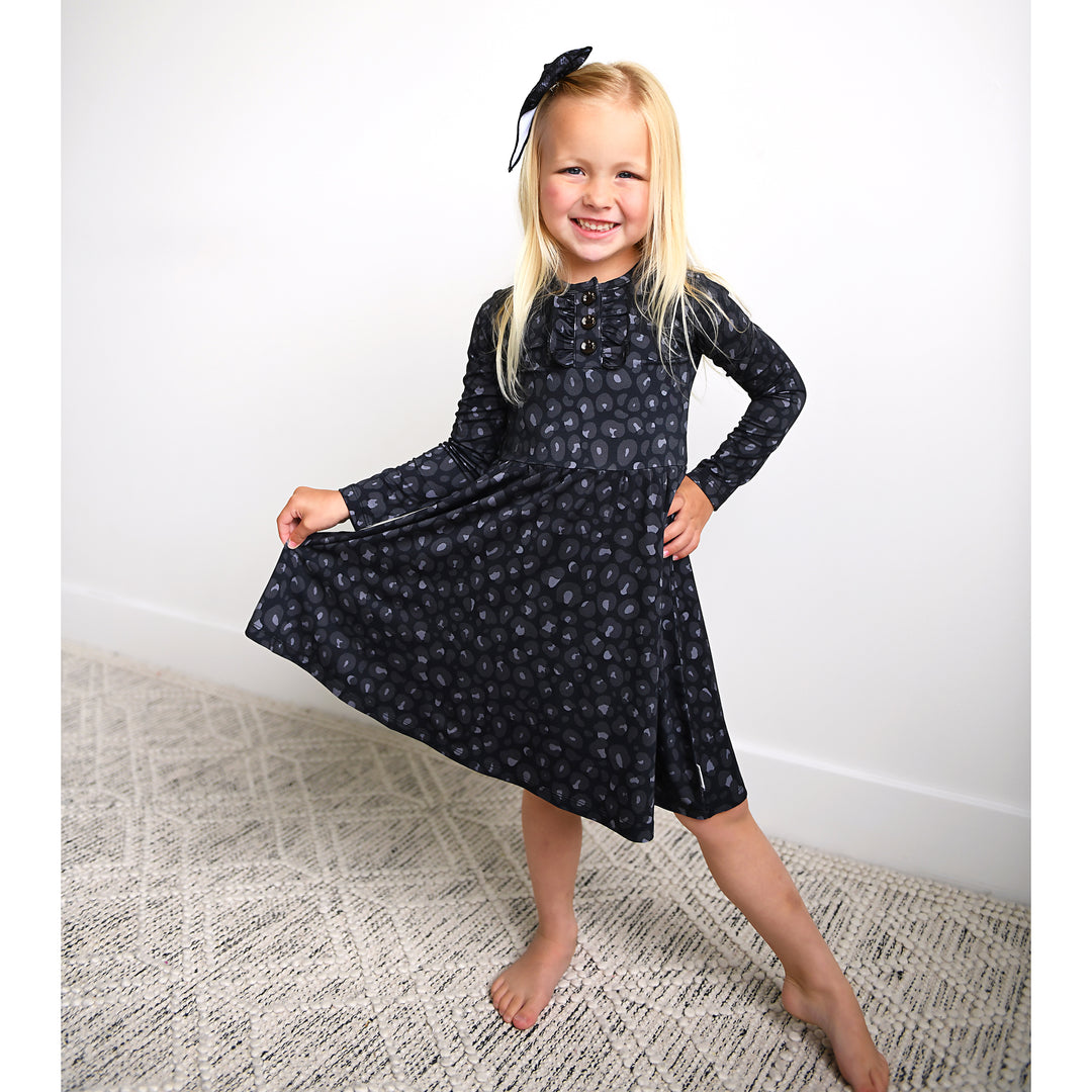Ash Black Leopard TUTU DRESS - Gigi and Max