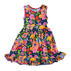 Birdie TANK RUFFLE TWIRL DRESS - Gigi and Max