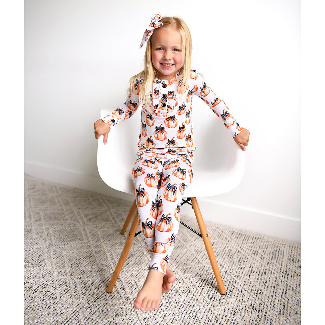 Lilith Pumpkin RUFFLE TWO PIECE - Gigi and Max