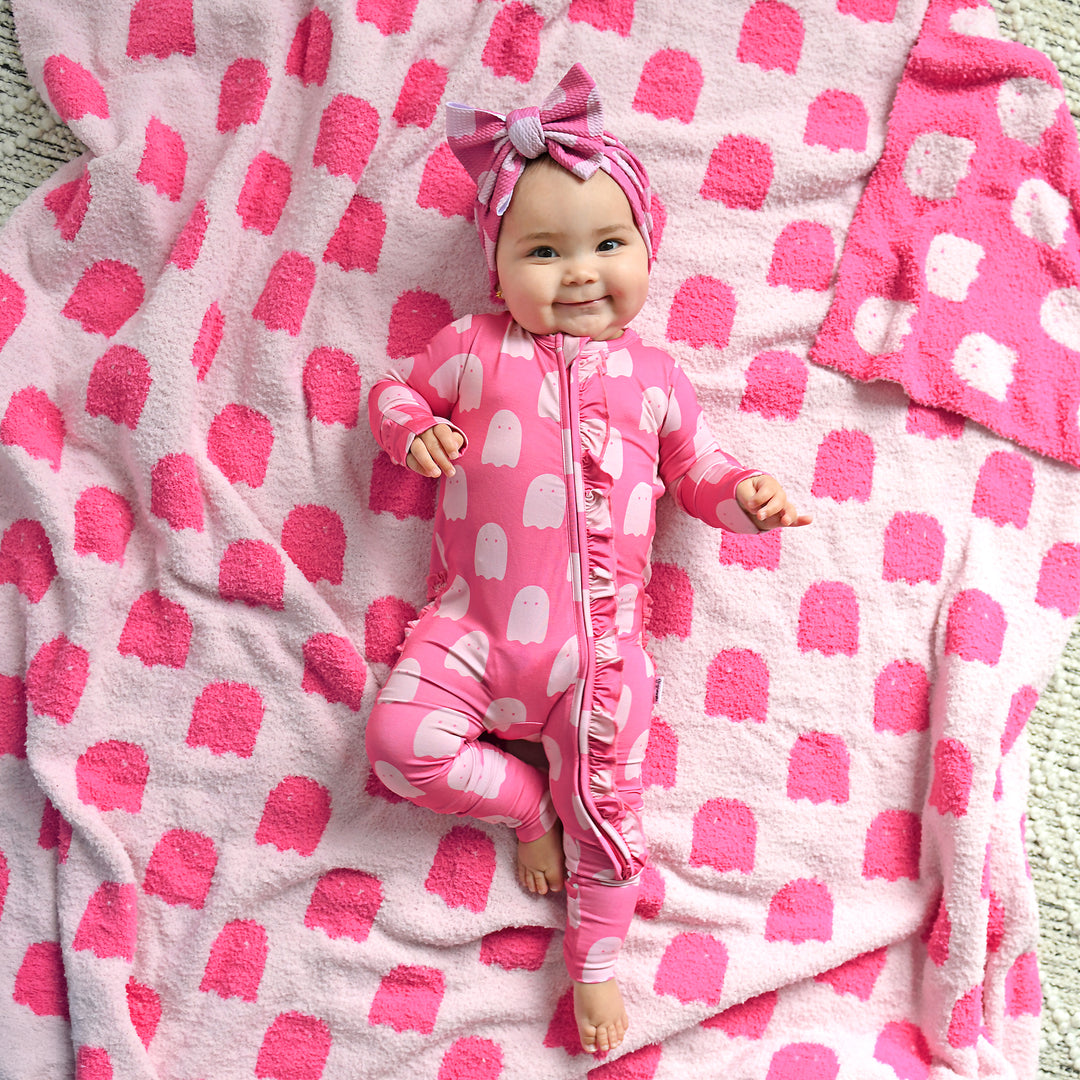 Draven Pink Ghost PLUSH BLANKET