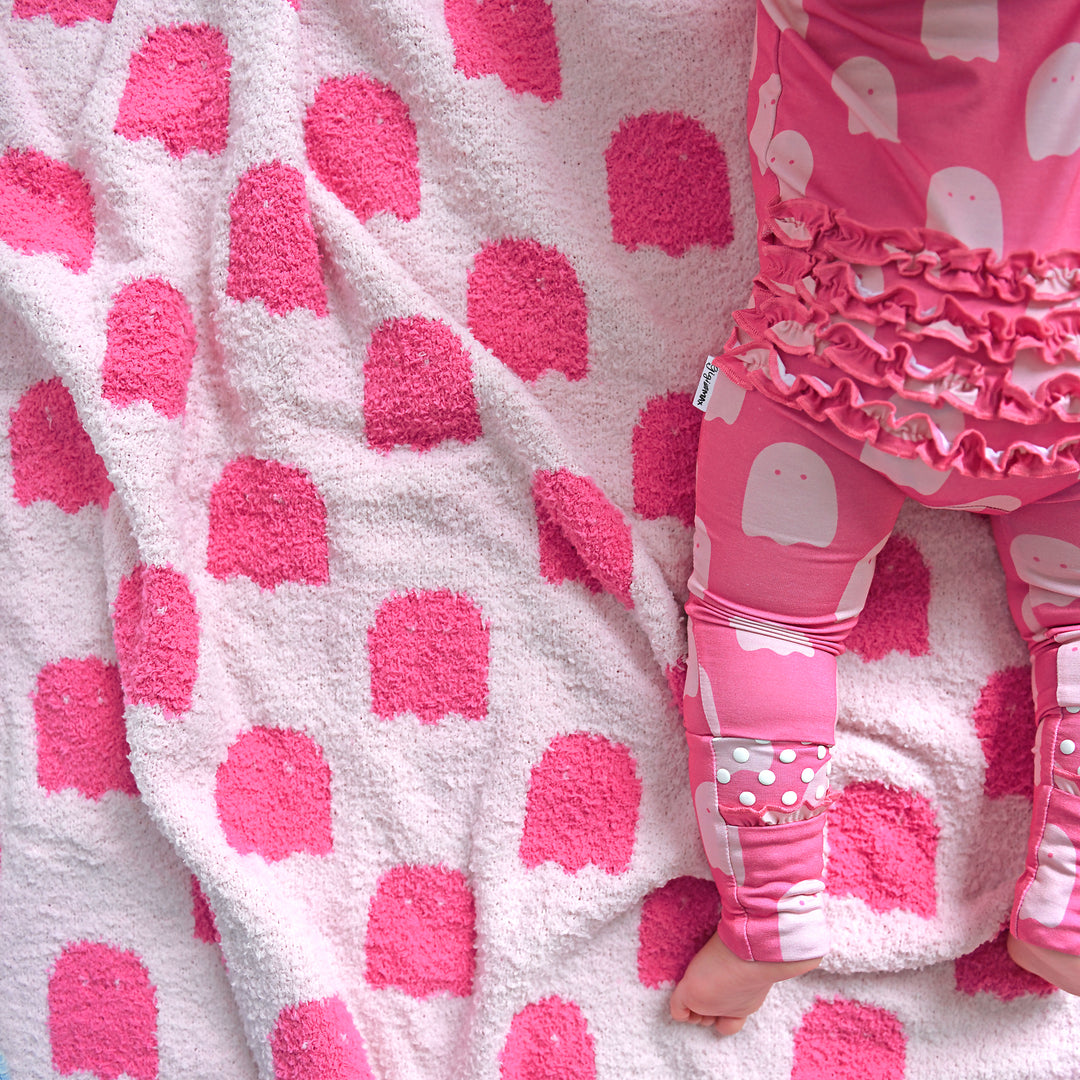 Draven Pink Ghost PLUSH BLANKET