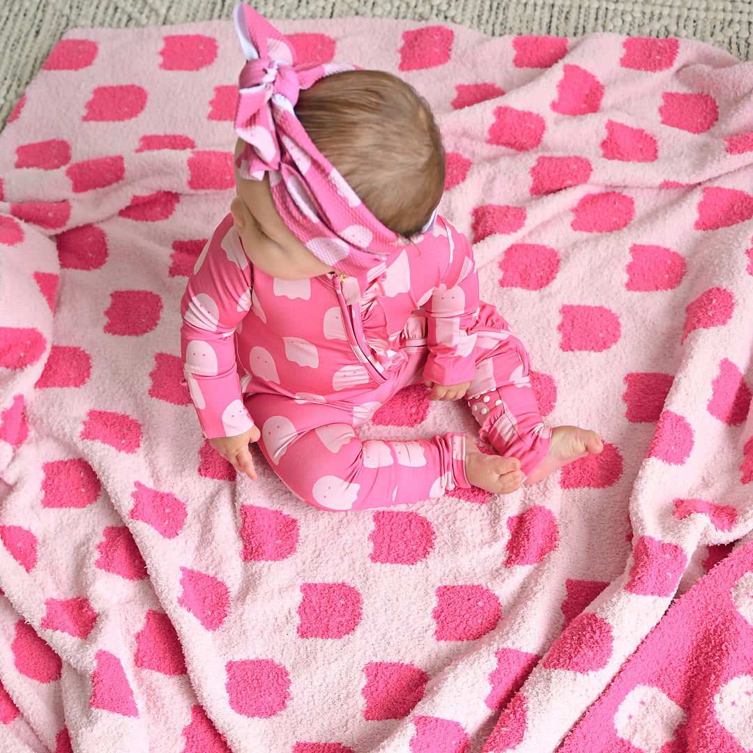 Draven Pink Ghost PLUSH BLANKET