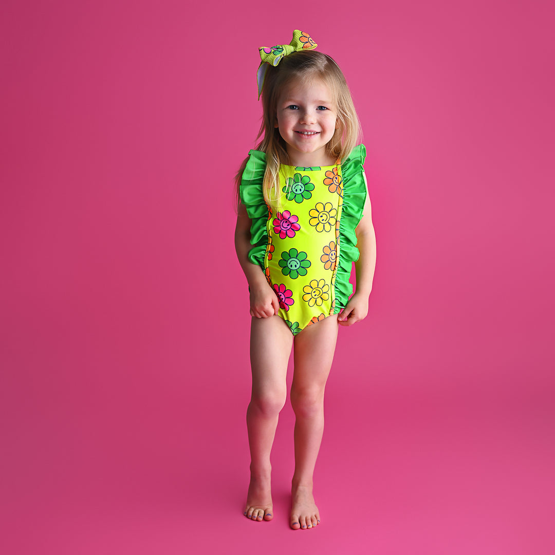 Ashleigh Smiley Face ONE PIECE SWIMSUIT - Gigi and Max