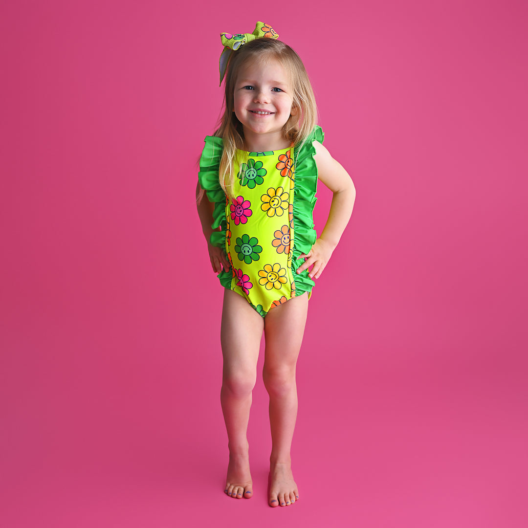 Ashleigh Smiley Face ONE PIECE SWIMSUIT - Gigi and Max