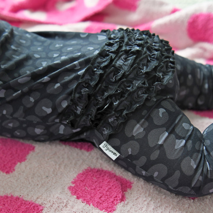 Ash Black Leopard RUFFLE ZIP - Gigi and Max