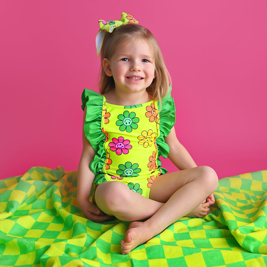 Ashleigh Smiley Face ONE PIECE SWIMSUIT - Gigi and Max