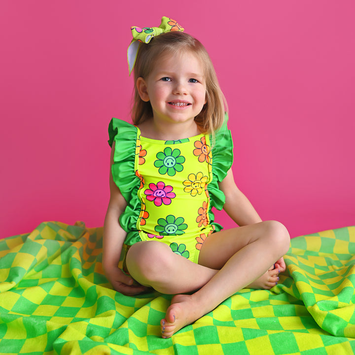 Ashleigh Smiley Face ONE PIECE SWIMSUIT - Gigi and Max
