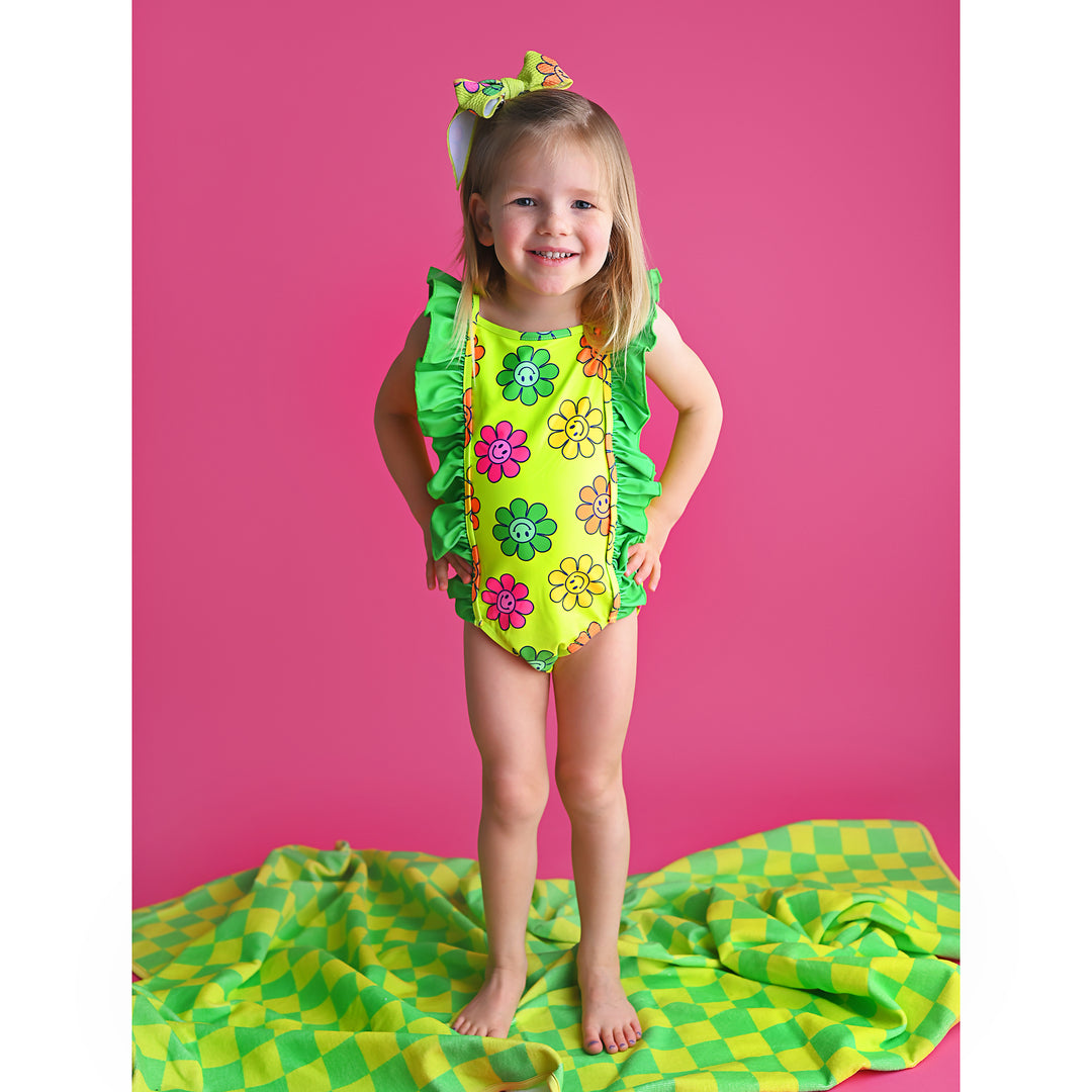 Ashleigh Smiley Face ONE PIECE SWIMSUIT - Gigi and Max