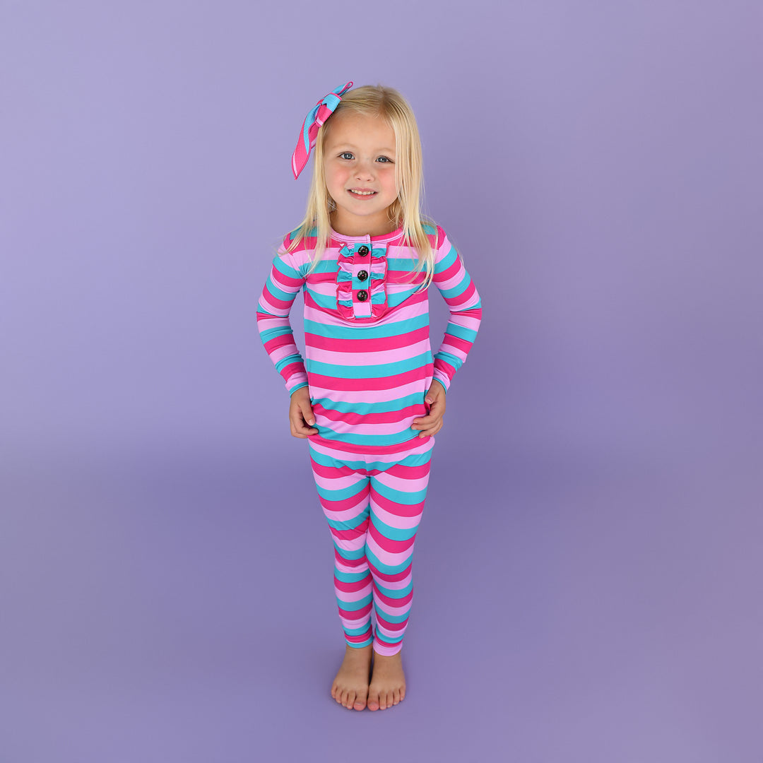 Maddie Stripe RUFFLE TWO PIECE - Gigi and Max