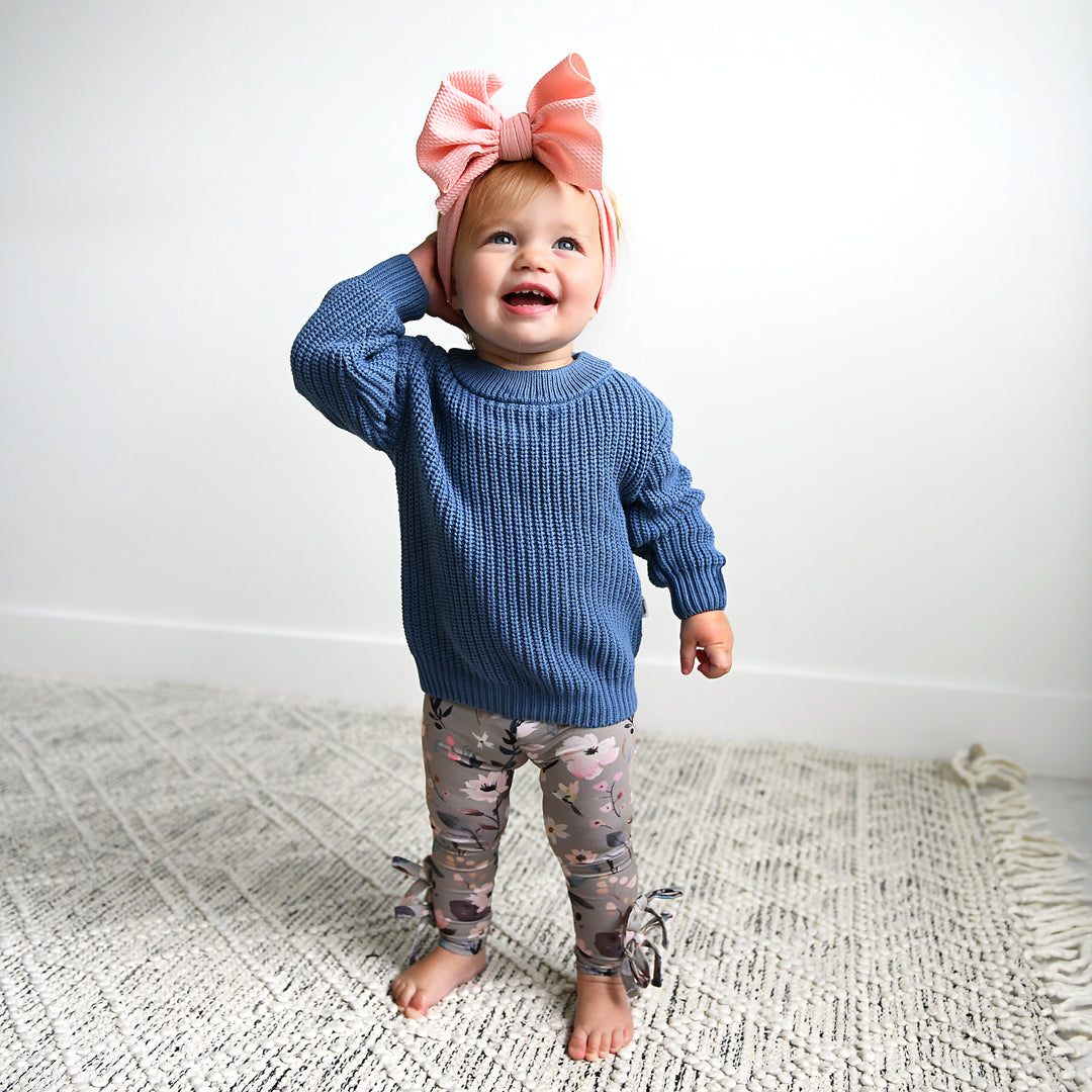 Steel Blue SWEATER - Gigi and Max