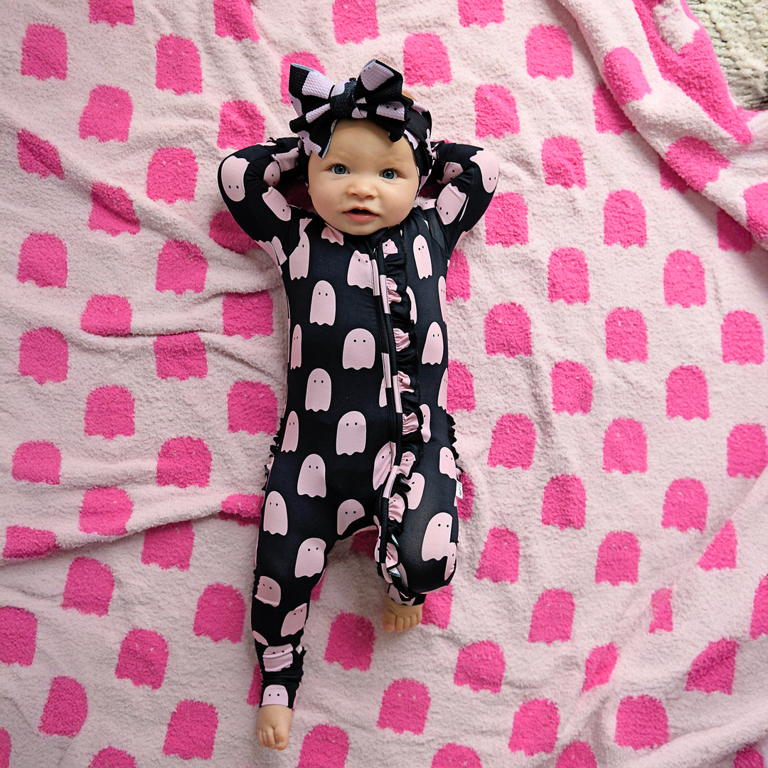 Draven Pink Ghost PLUSH BLANKET