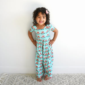 Cameron Watermelon ROMPER - Gigi and Max