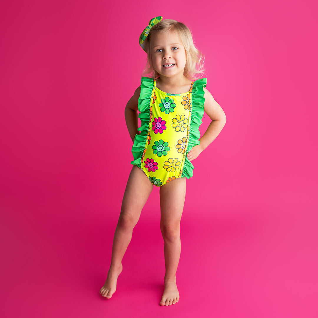 Ashleigh Smiley Face ONE PIECE SWIMSUIT - Gigi and Max