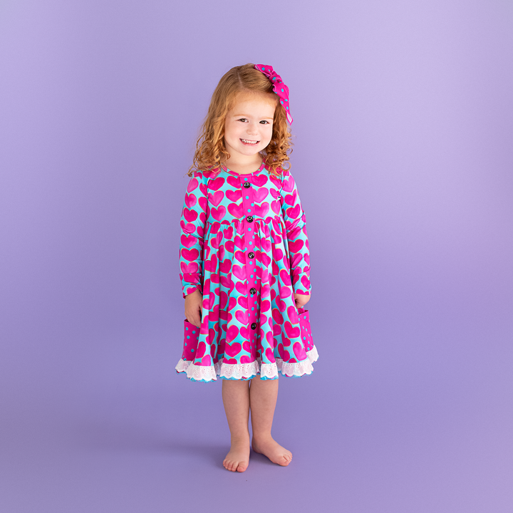 Cora BUTTON DRESS - Gigi and Max