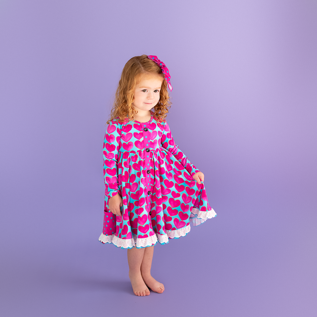 Cora BUTTON DRESS - Gigi and Max