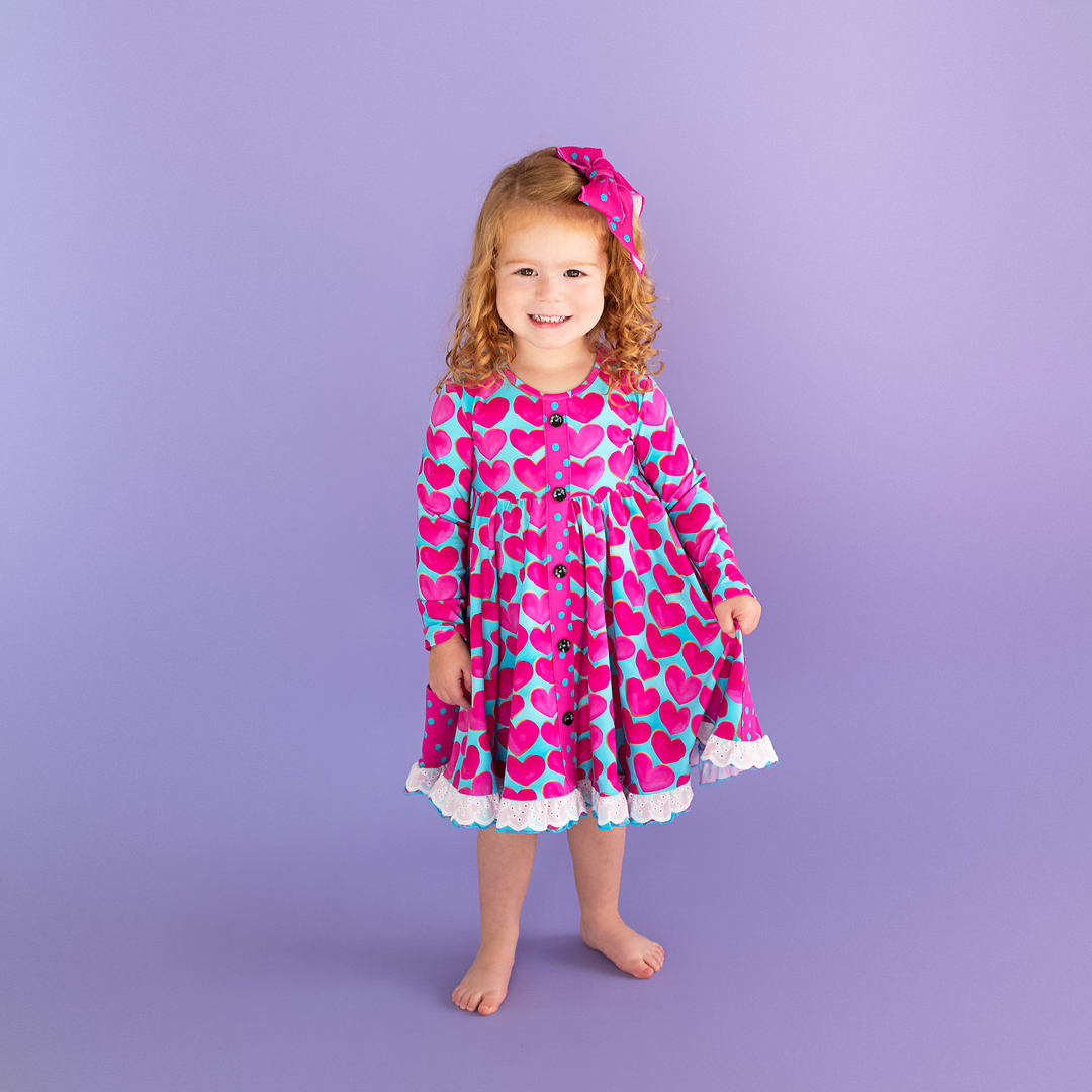 Cora BUTTON DRESS - Gigi and Max