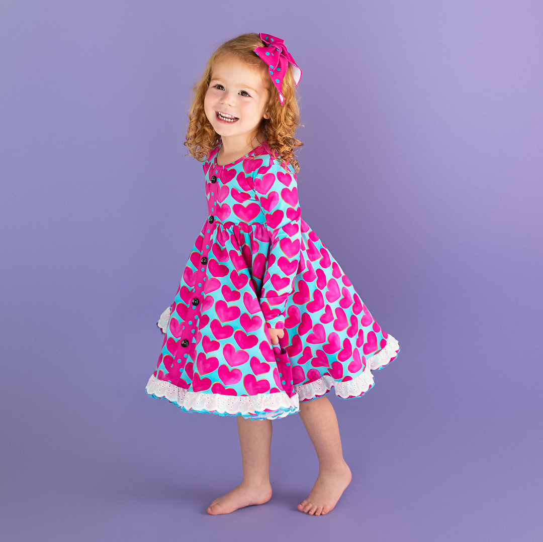 Cora BUTTON DRESS - Gigi and Max