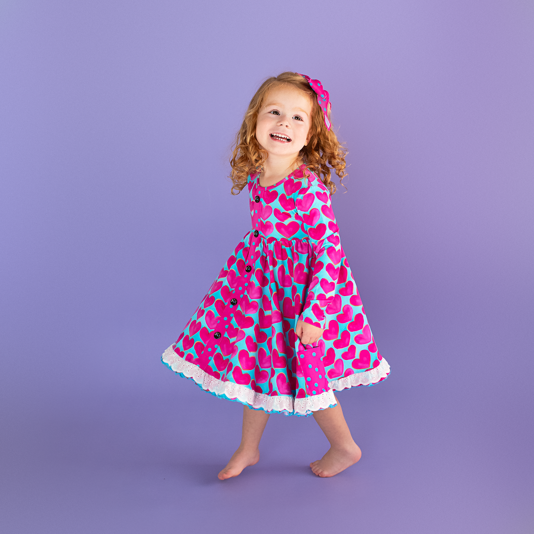 Cora BUTTON DRESS - Gigi and Max