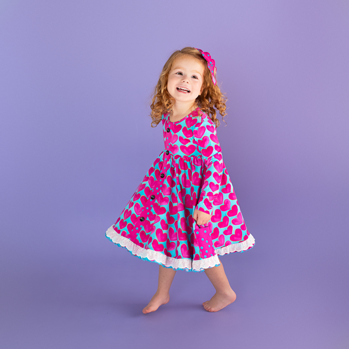 Cora BUTTON DRESS - Gigi and Max