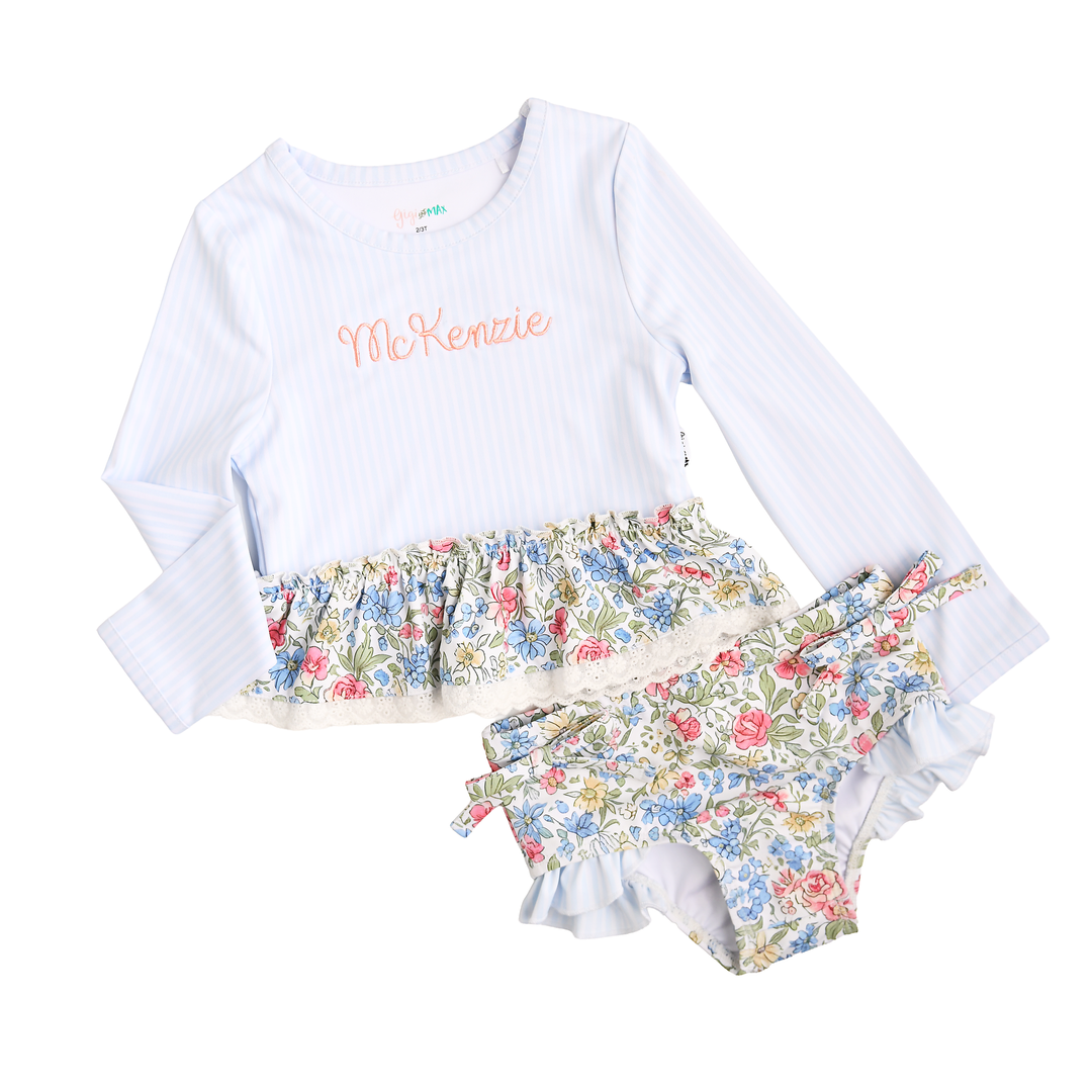 Vera RASH GUARD TWO PIECE SWIM SET - Gigi and Max