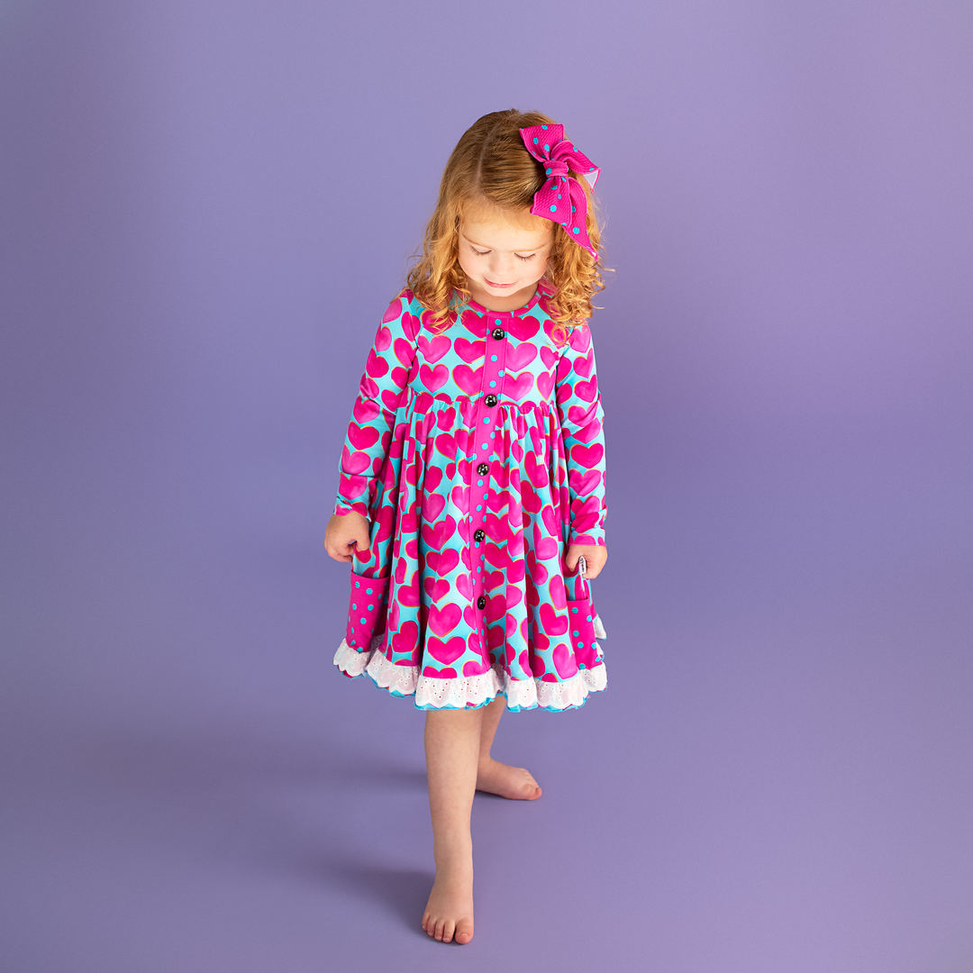 Cora BUTTON DRESS - Gigi and Max