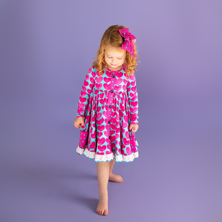 Cora BUTTON DRESS - Gigi and Max