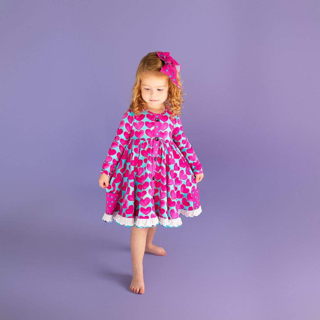 Cora BUTTON DRESS - Gigi and Max