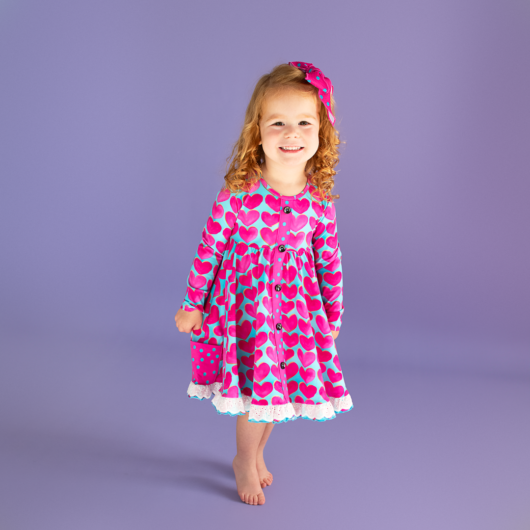 Cora BUTTON DRESS - Gigi and Max