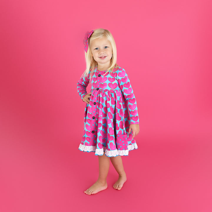Cora BUTTON DRESS - Gigi and Max