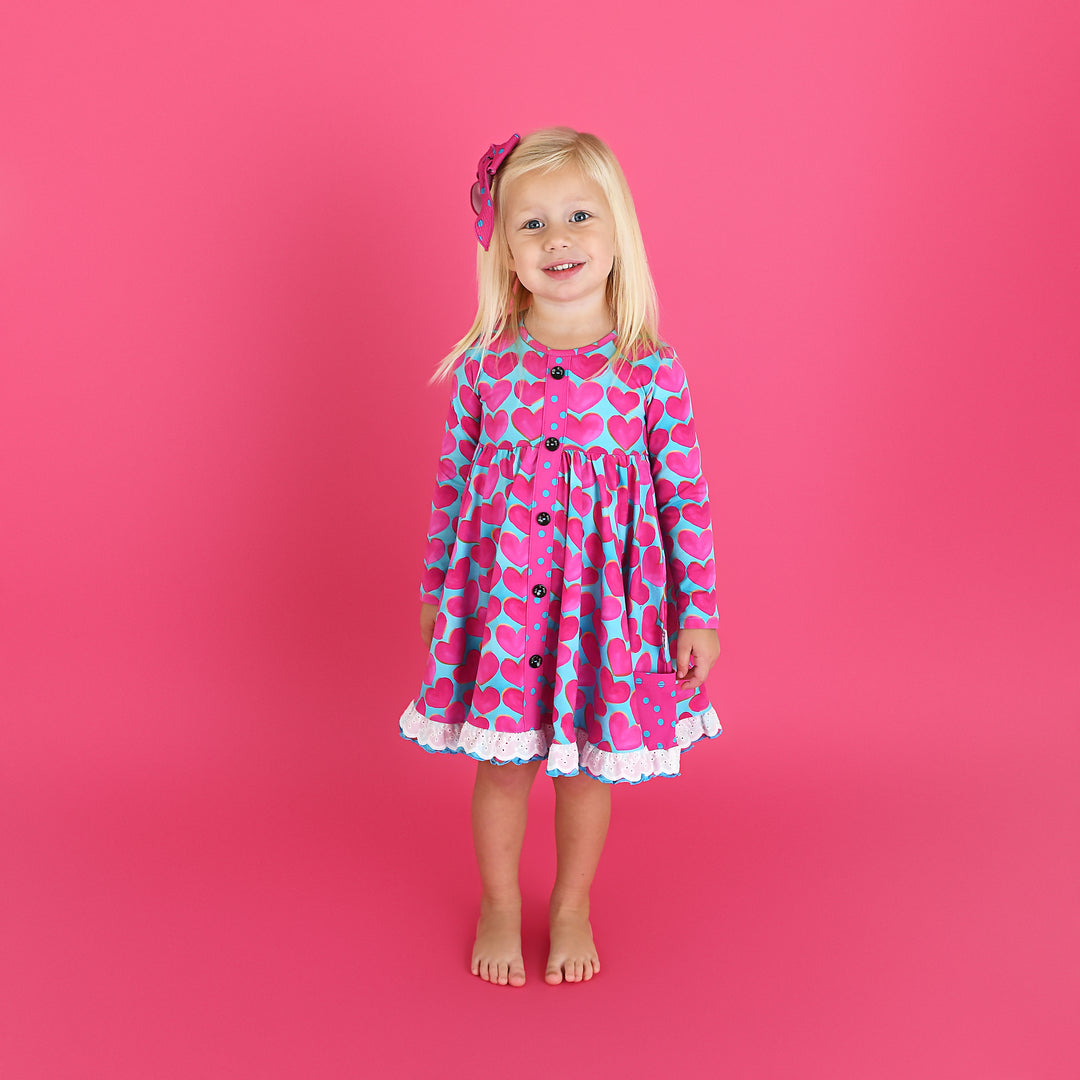 Cora BUTTON DRESS - Gigi and Max