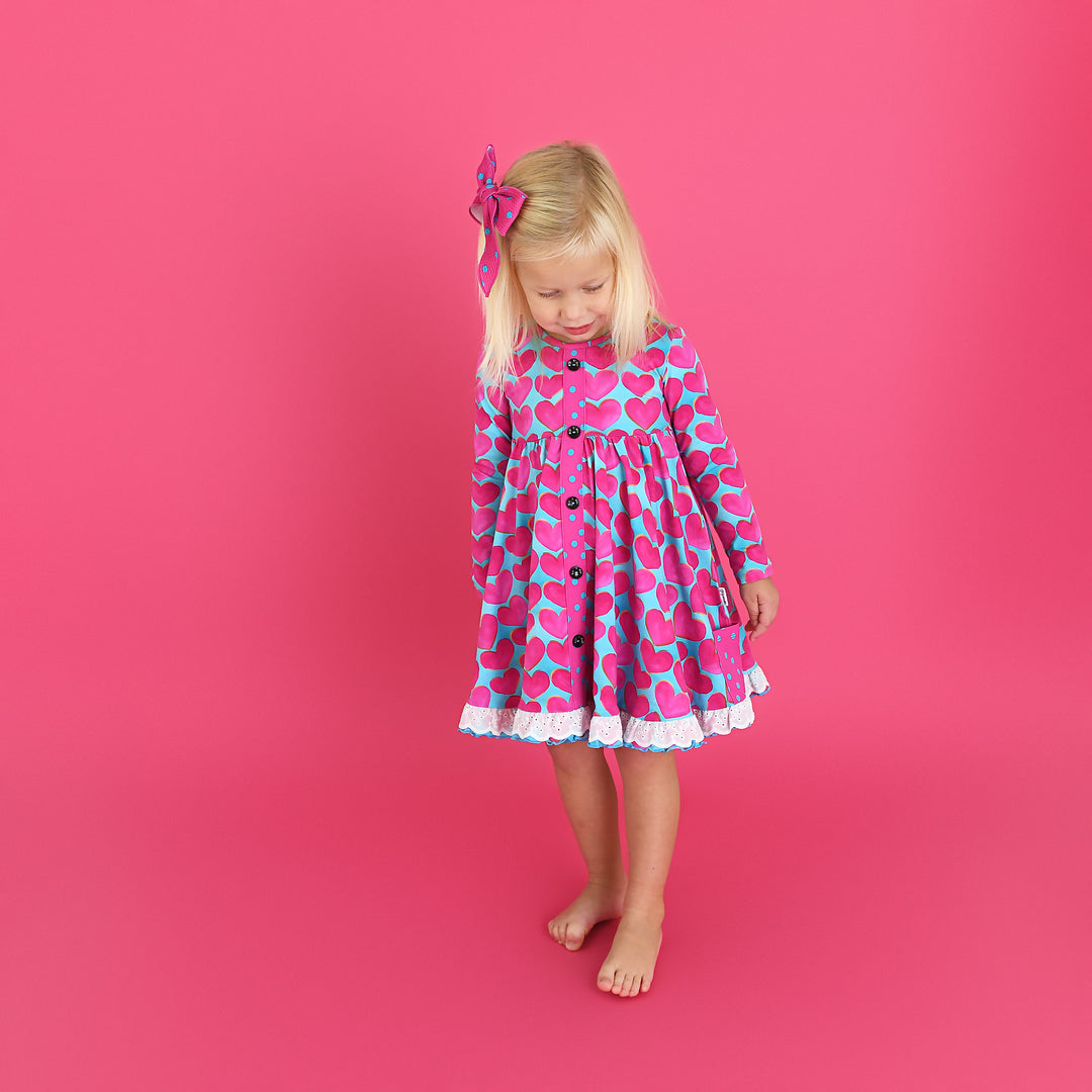 Cora BUTTON DRESS - Gigi and Max