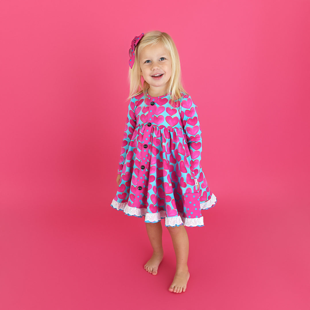 Cora BUTTON DRESS - Gigi and Max