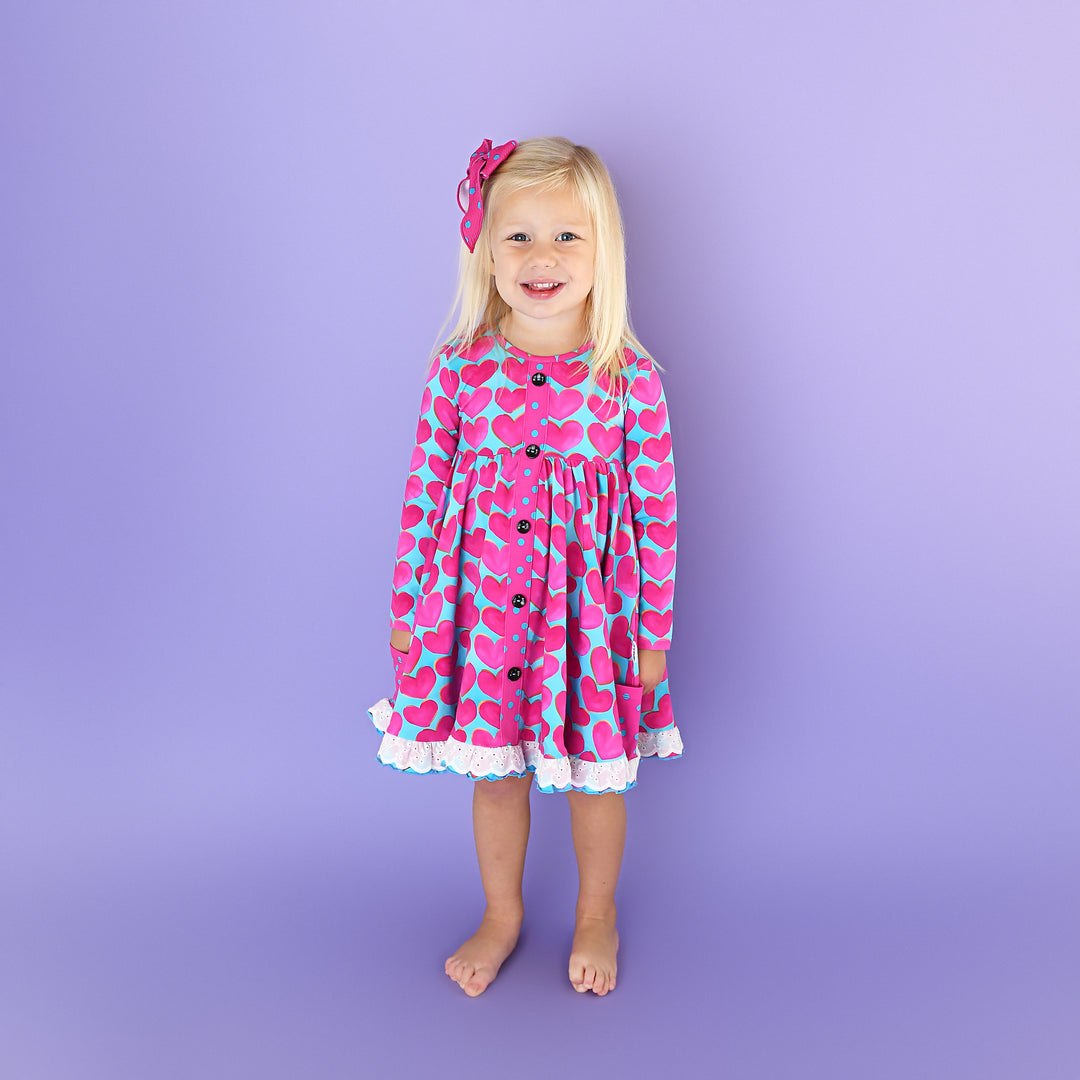 Cora BUTTON DRESS - Gigi and Max