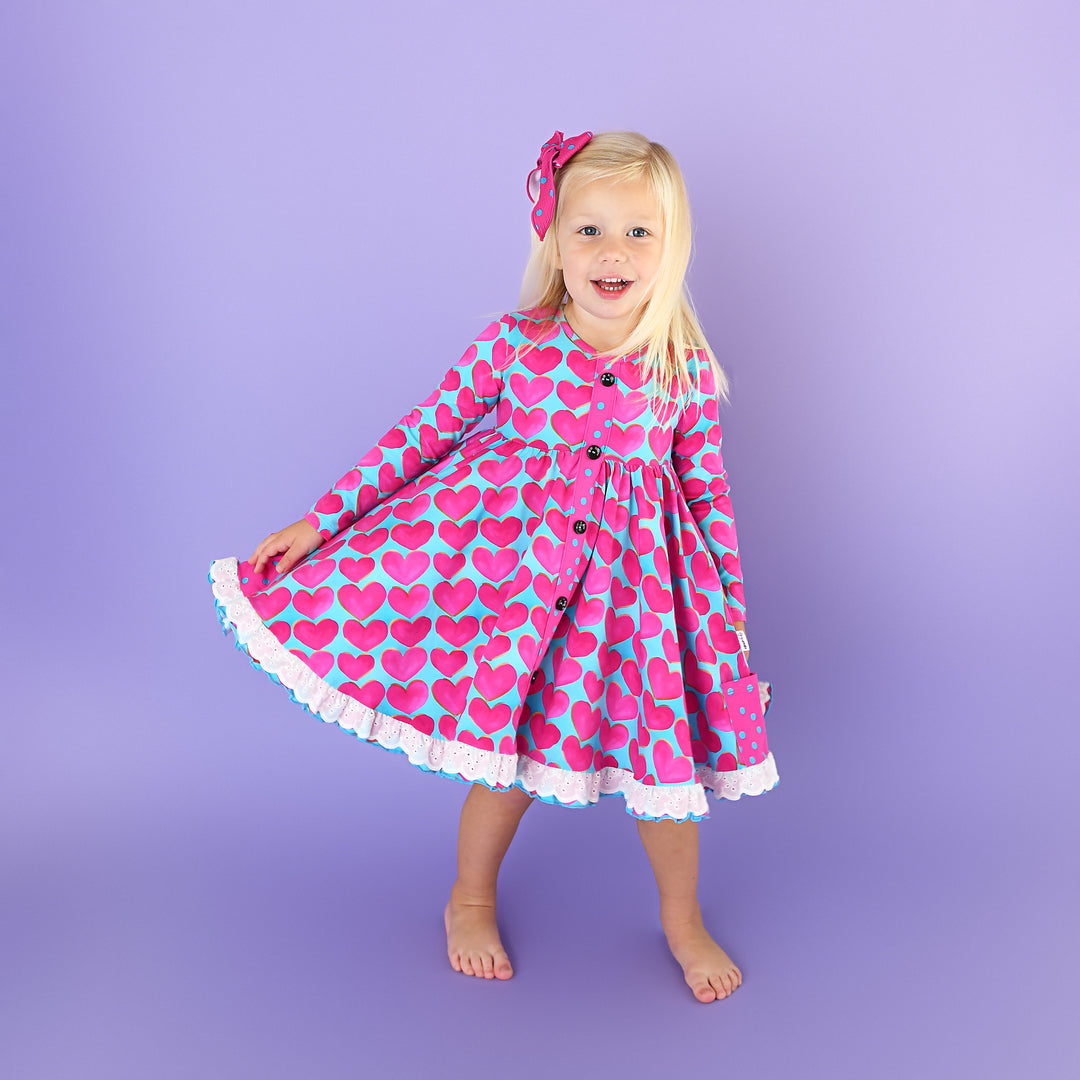 Cora BUTTON DRESS - Gigi and Max