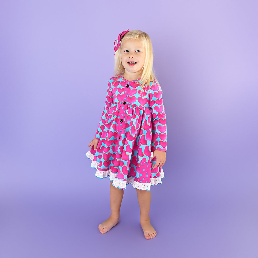 Cora BUTTON DRESS - Gigi and Max