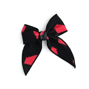 Georgia Black & Red CLIP BOW - Gigi and Max