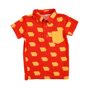 Iowa State Cardinal & Gold POLO SHIRT - Gigi and Max